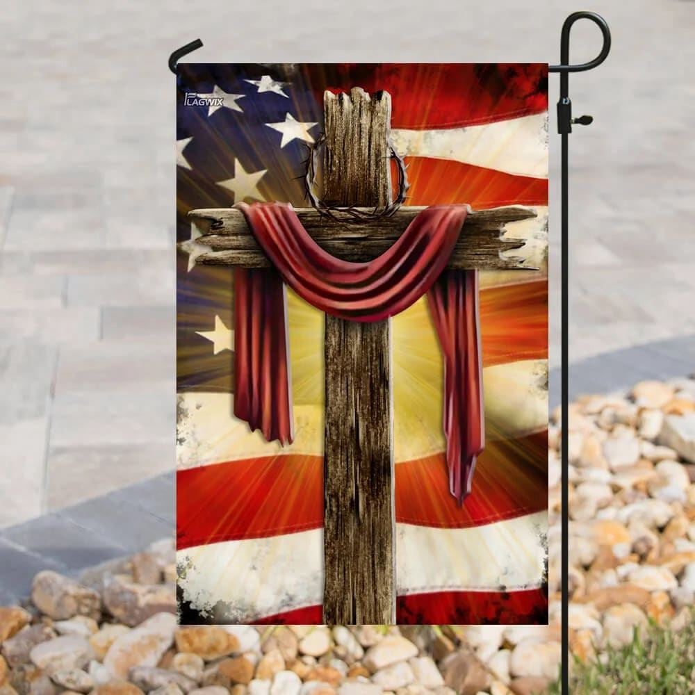 Christian Flag, Jesus Christian Cross American Flag, Outdoor Christian House Flag, The Christian Flag, Jesus Christ Flag