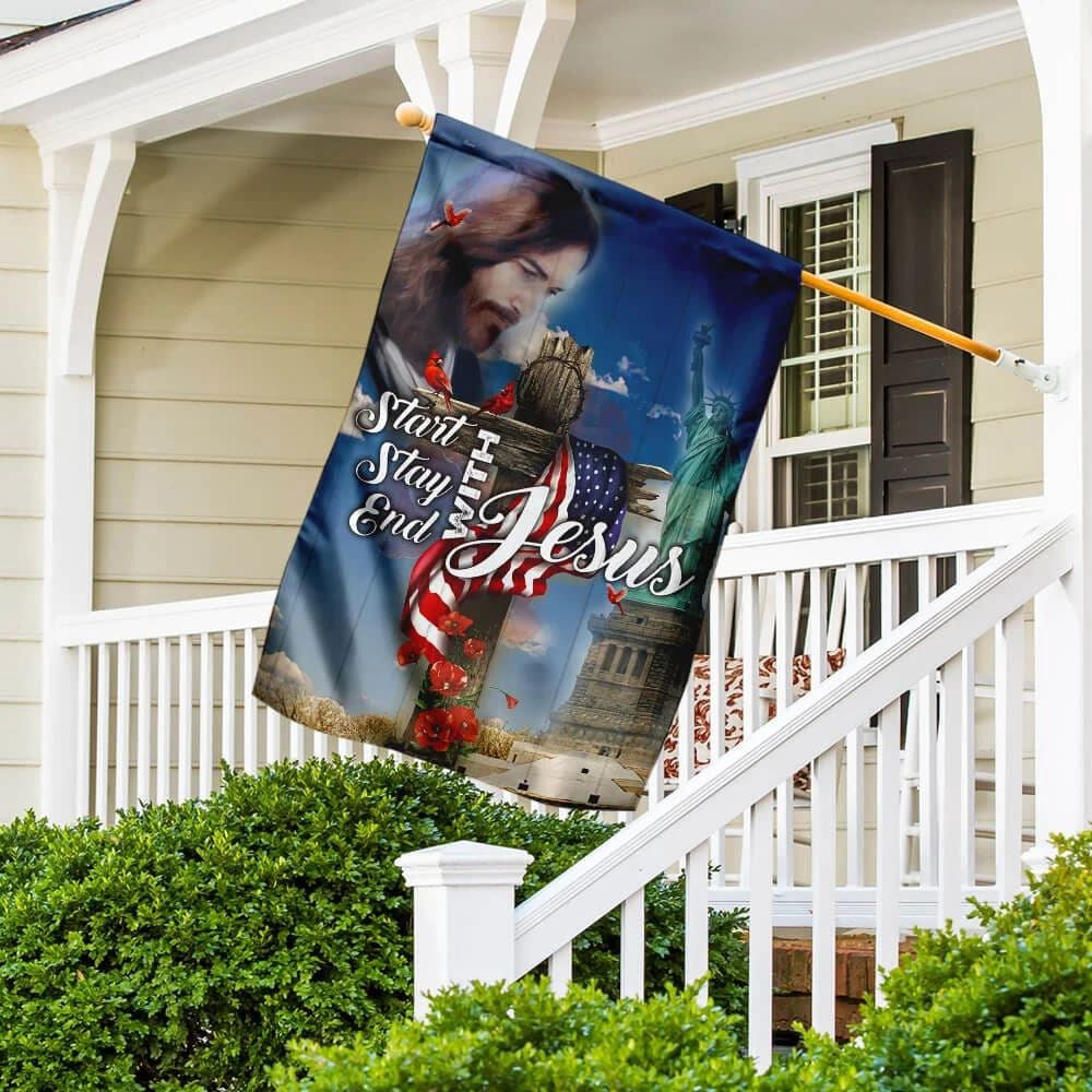 Christian Flag, The Day Of Jesus House Flag, Outdoor Religious Flags, Jesus Christ Flag