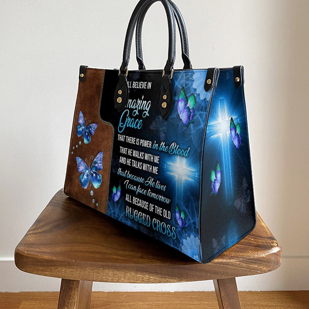 Christian Handbags, Personalized Faith I Still Believe 1 Leather Handbag, Gift For Grandmothers, Religious Bag, Christian Bag