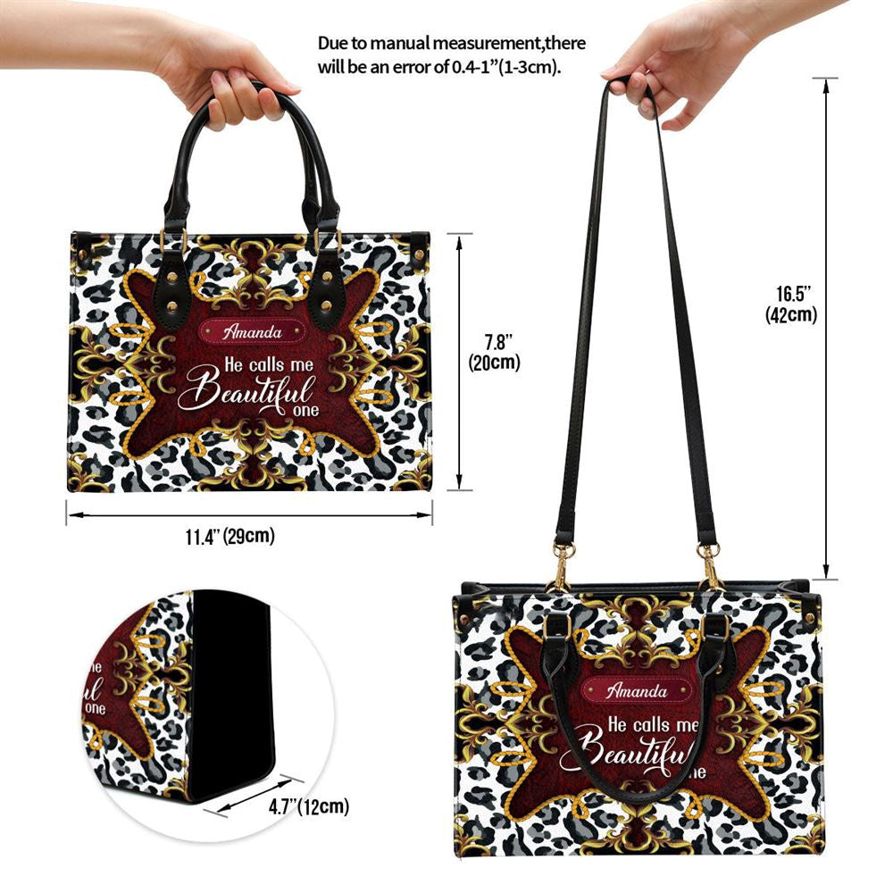 Christian Handbags, Personalized He Calls Me One Christian Leather Handbag, Religious Bag, Christian Bag