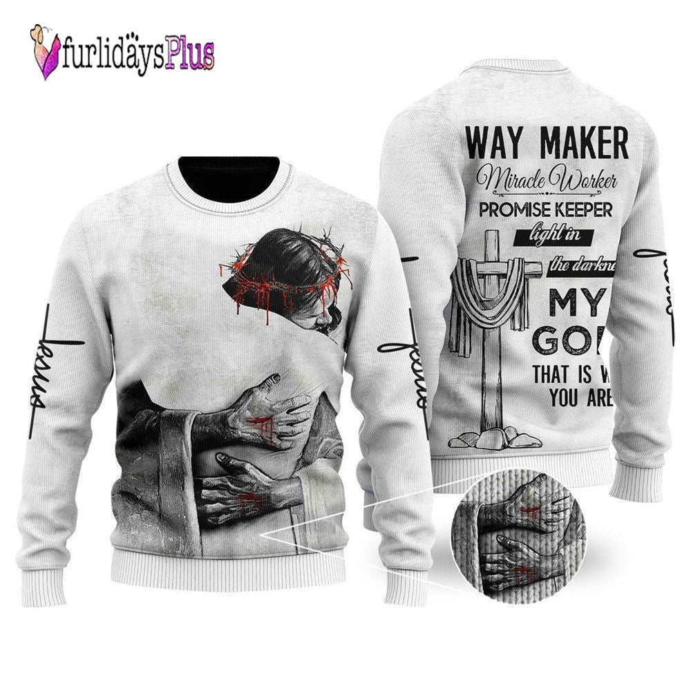 Christian Jesus Easter Ugly Christmas Sweater For Men & Women, Christian Sweater, God Gift, Gift For Christian, Jesus Winter Fashion