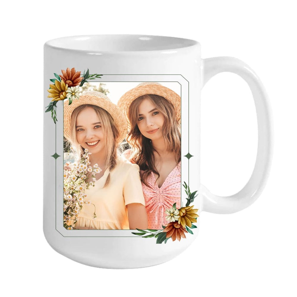 Christian Mug, Sisters In Christ Are Sisters For Life Custom Photo Mug, Religious Coffee Mugs, Scripture Coffee Mugs
