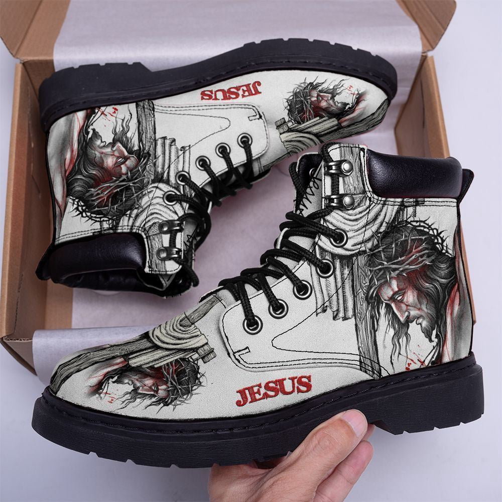 Christian Shoes, Christian Boots, God Print Boots, Christian Fashion Shoes, Jesus Shoes, Jesus Boots