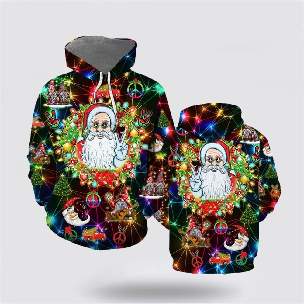 Christmas 3D Hoodie, Have A Groovy Christmas All Over Print 3D Hoodie