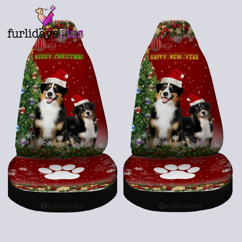 Christmas Car Seat Covers, Australian Shepherds Christmas Car Seat Covers Custom Car Accessories