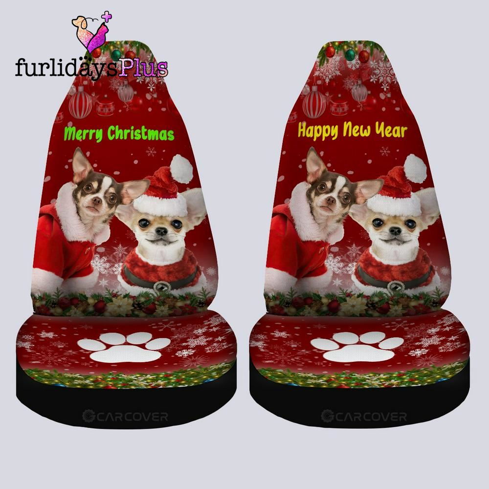 Christmas Car Seat Covers, Chihuahuas Christmas Car Seat Covers Custom Car Accessories