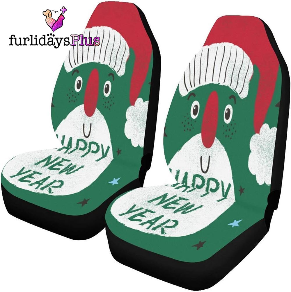 Christmas Car Seat Covers, Happy New Year Car Seat Covers