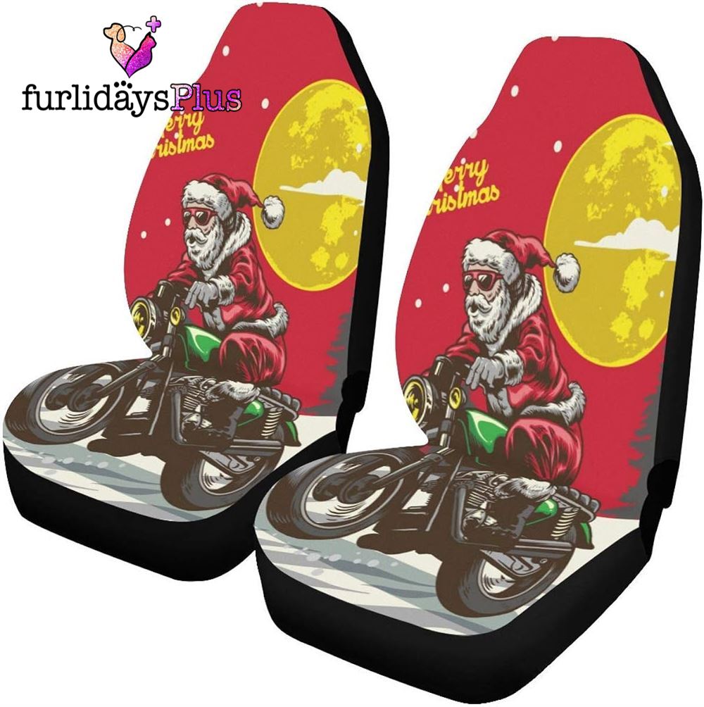 Christmas Car Seat Covers, Merry Christmas Santa Racer Car Seat Covers