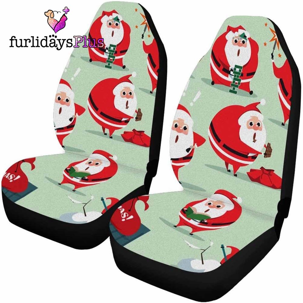 Christmas Car Seat Covers, Naughty Santa Claus Car Seat Covers