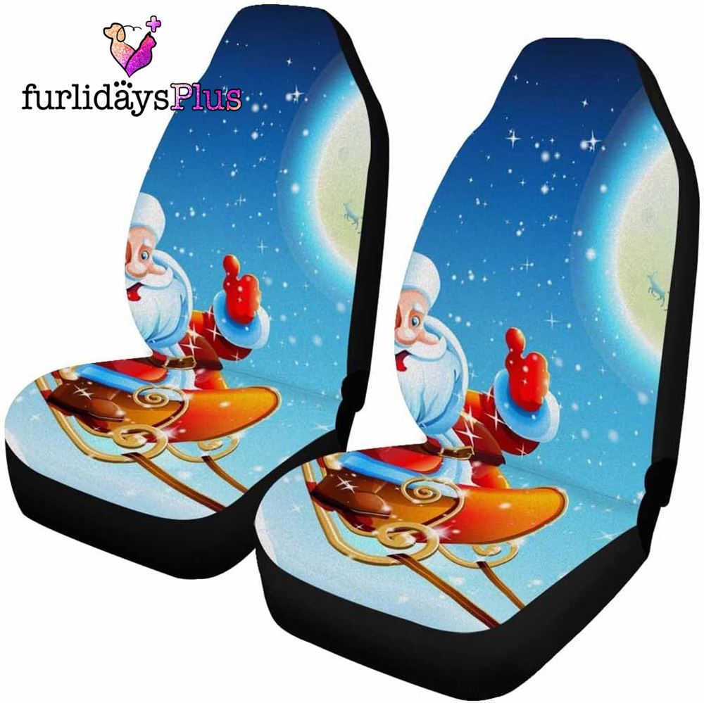 Christmas Car Seat Covers, Santa Claus Funny Is Coming Car Seat Covers
