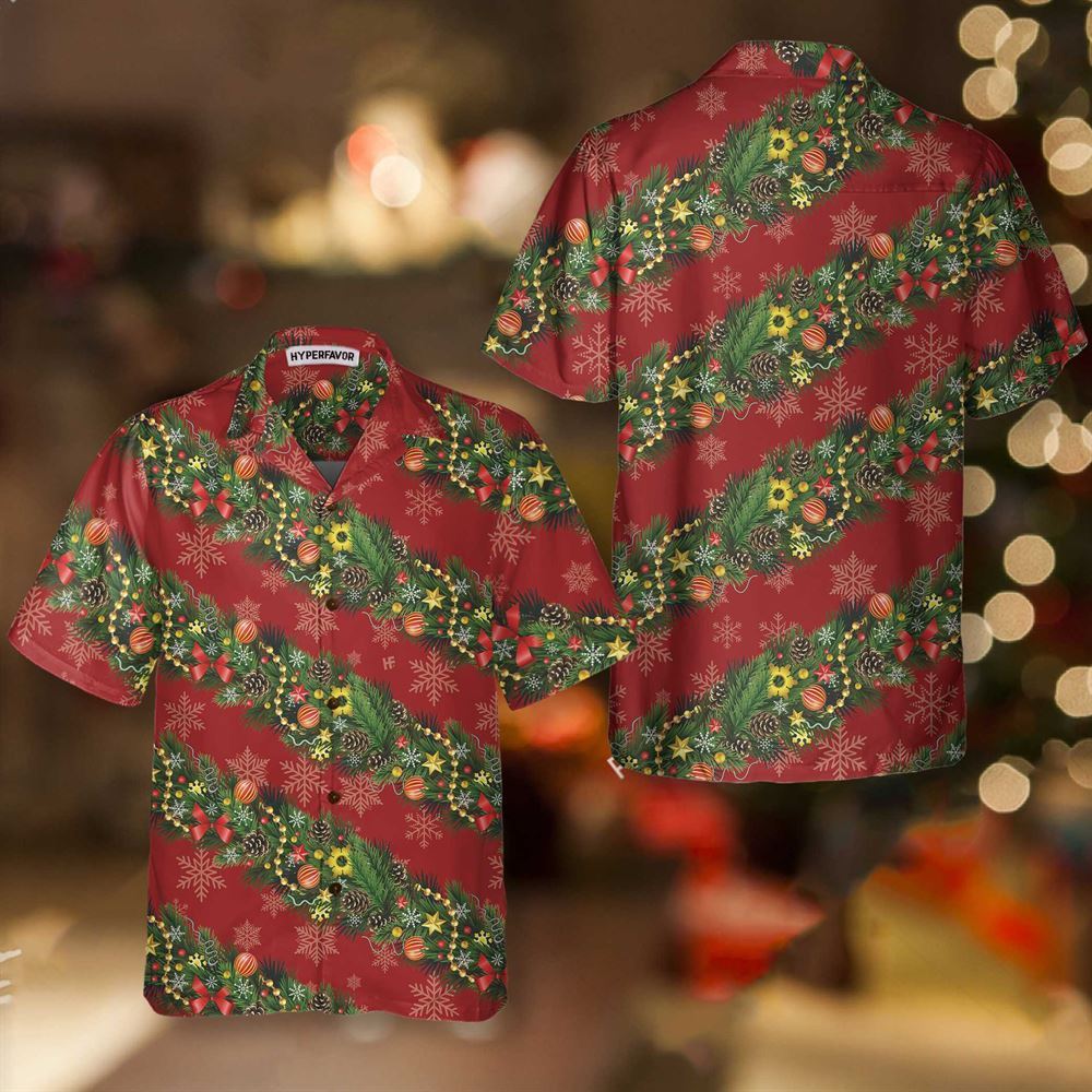 Christmas Decorations With Snowflakes Christmas Hawaiian Shirt, Xmas Hawaiian Shirts
