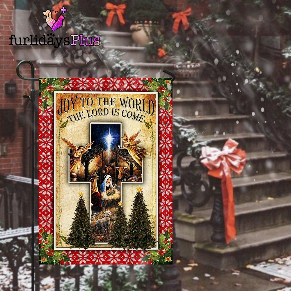 Christmas Flag, Baby Jesus Christmas Flagwix Joy To The World The Lord Is Come Flag, Christmas Flag Outdoor Decoration