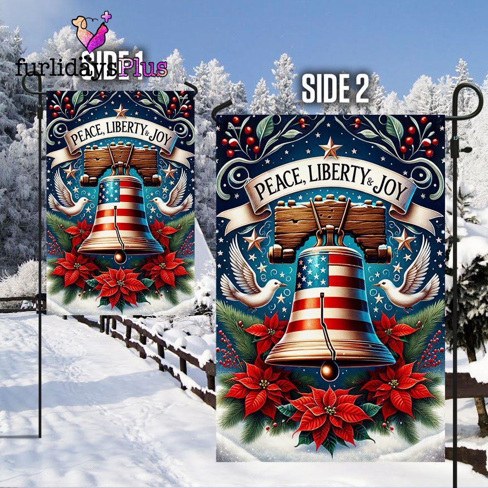 Christmas Flag, Liberty Bell Christmas Flag