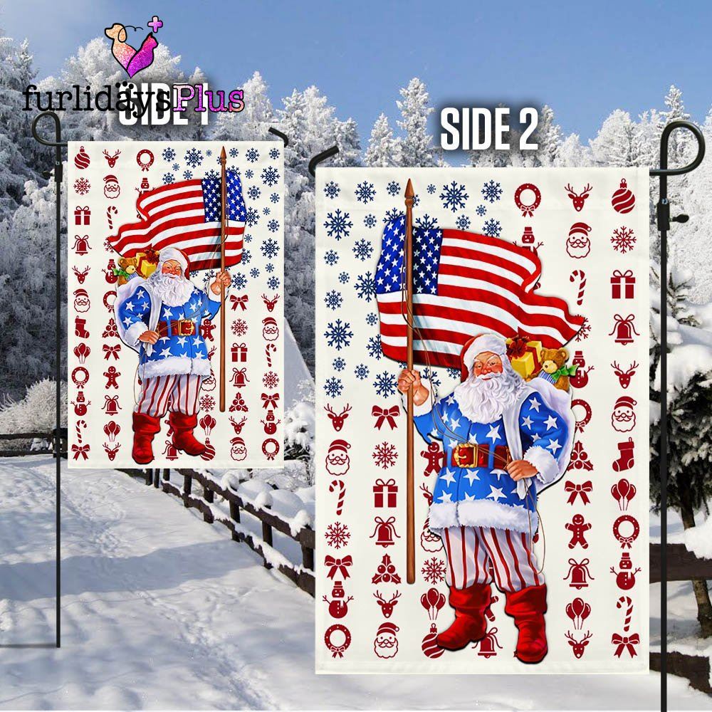 Christmas Flag, Santa Claus Christmas American Flag