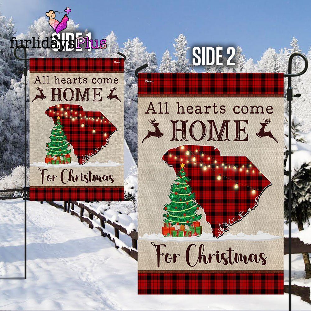 Christmas Flag, South Carolina Christmas Flag All Hearts Come Home For Christmas
