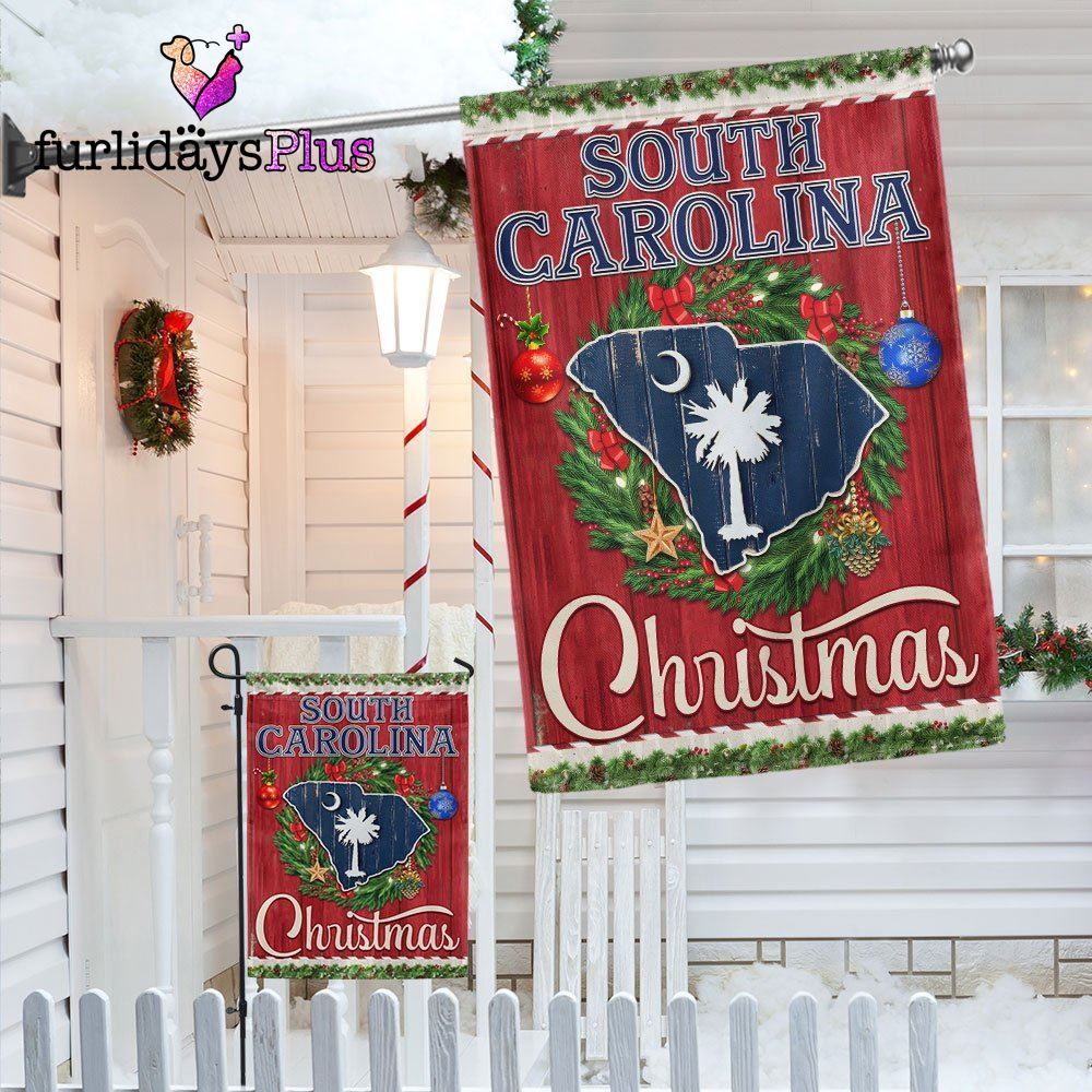 Christmas Flag, South Carolina Christmas Flag Merry Christmas
