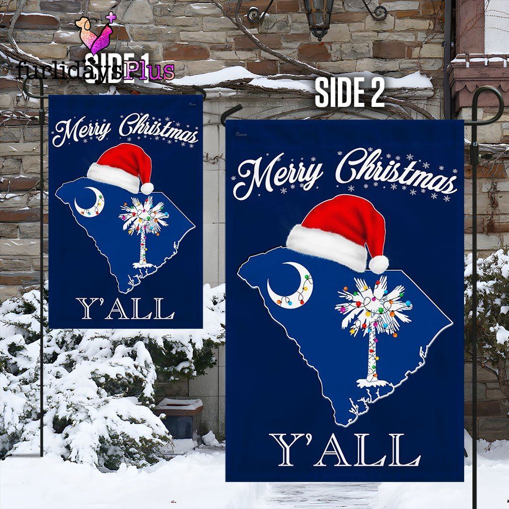 Christmas Flag, South Carolina Merry Christmas Flag