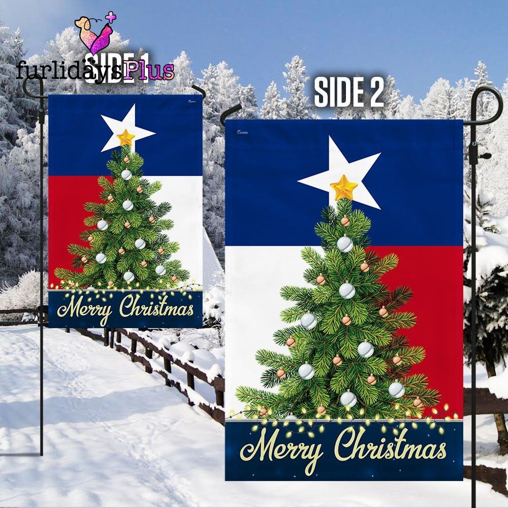 Christmas Flag, Texas Merry Christmas Flag