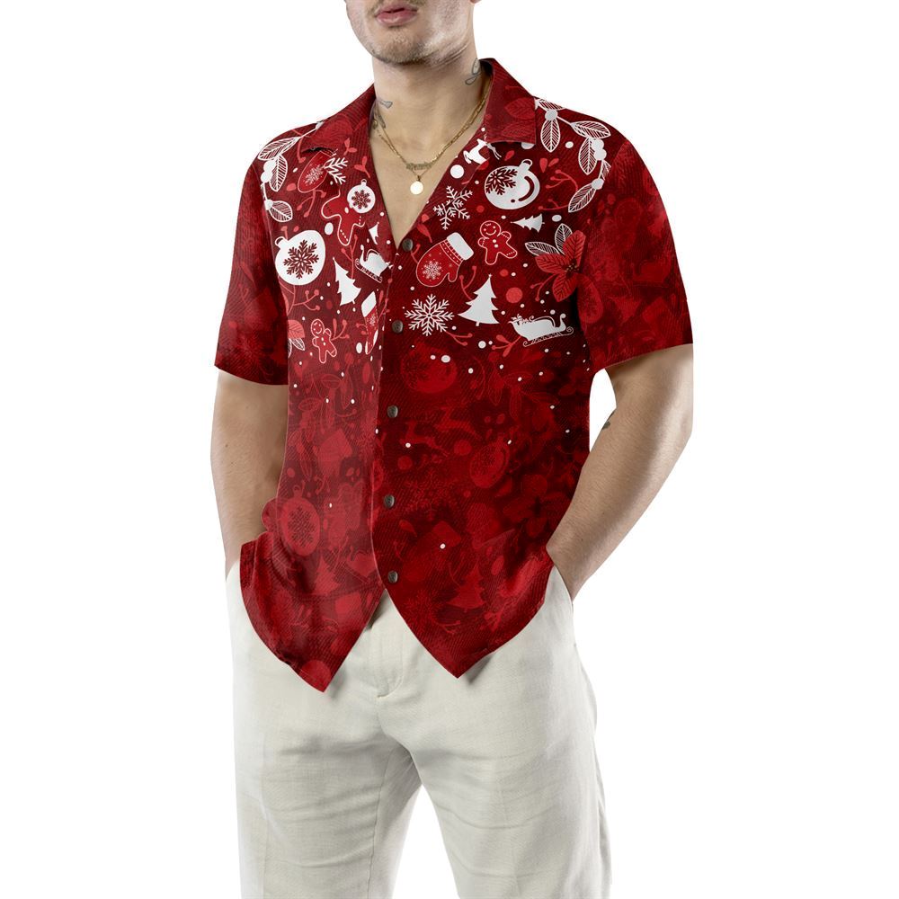 Christmas Ginger Bread Man Hawaiian Shirt, Xmas Hawaiian Shirts