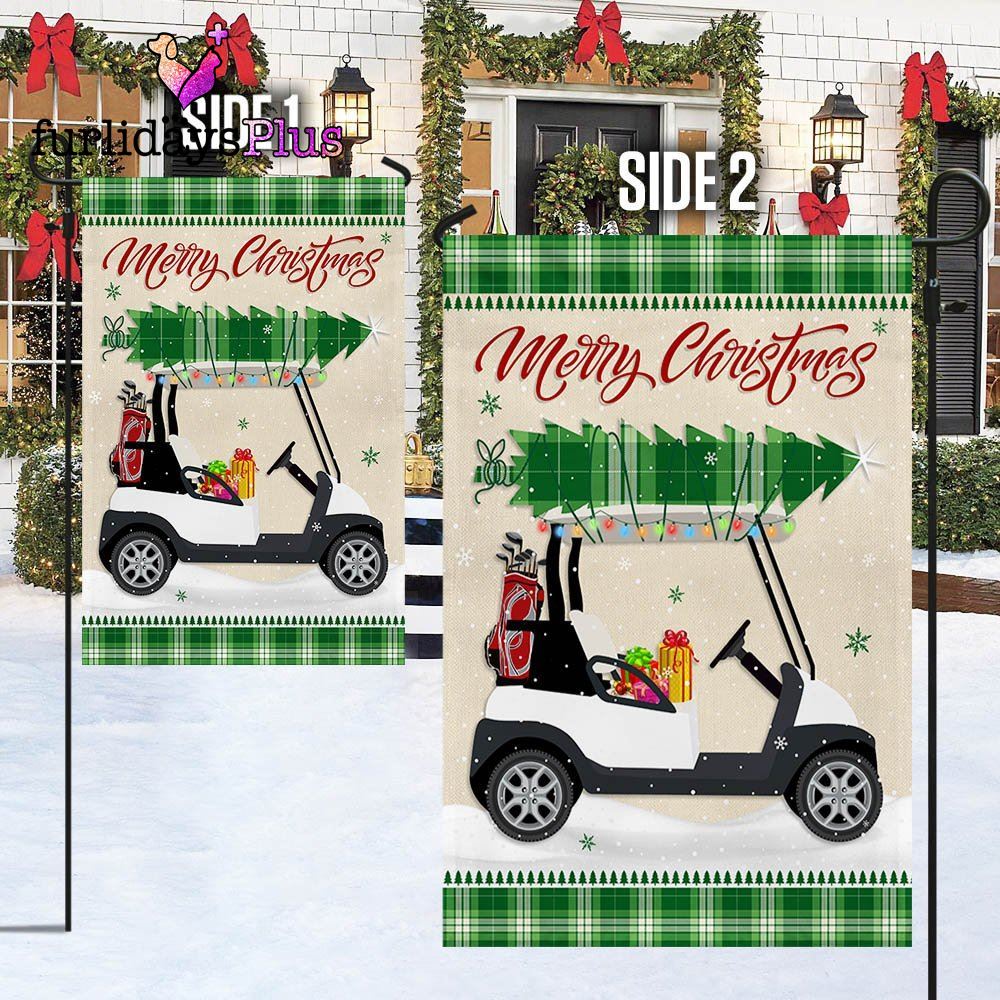 Christmas Golf Cart Flag HohoHole