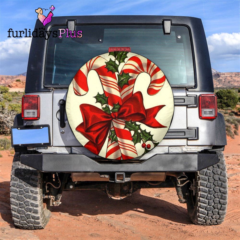 Christmas Tire Cover, Christmas Candies Tire Cover, Tire Covers For Cars