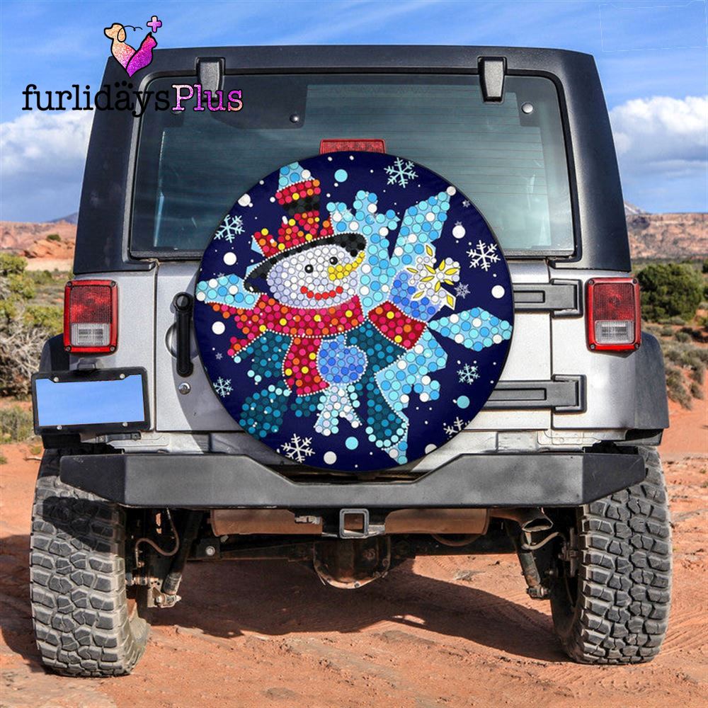 Christmas Tire Cover, Snowma Tire Cover, Tire Covers For Cars