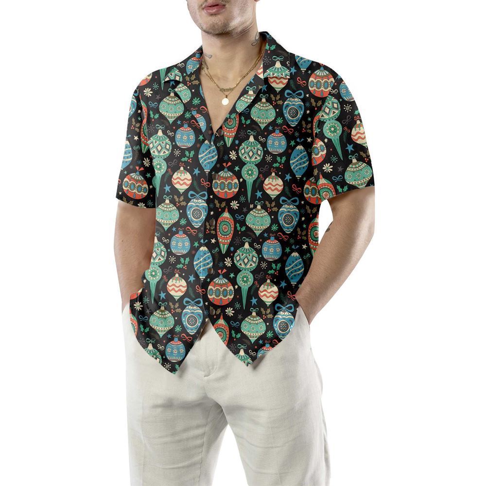 Colorful Christmas Balls Hawaiian Shirt, Xmas Hawaiian Shirts
