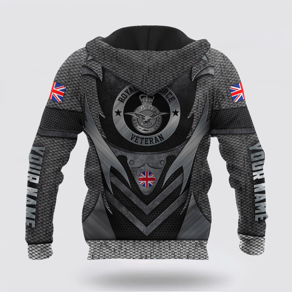 Custom Name Xt Royal Air Force Army 3D Printed Hoodie