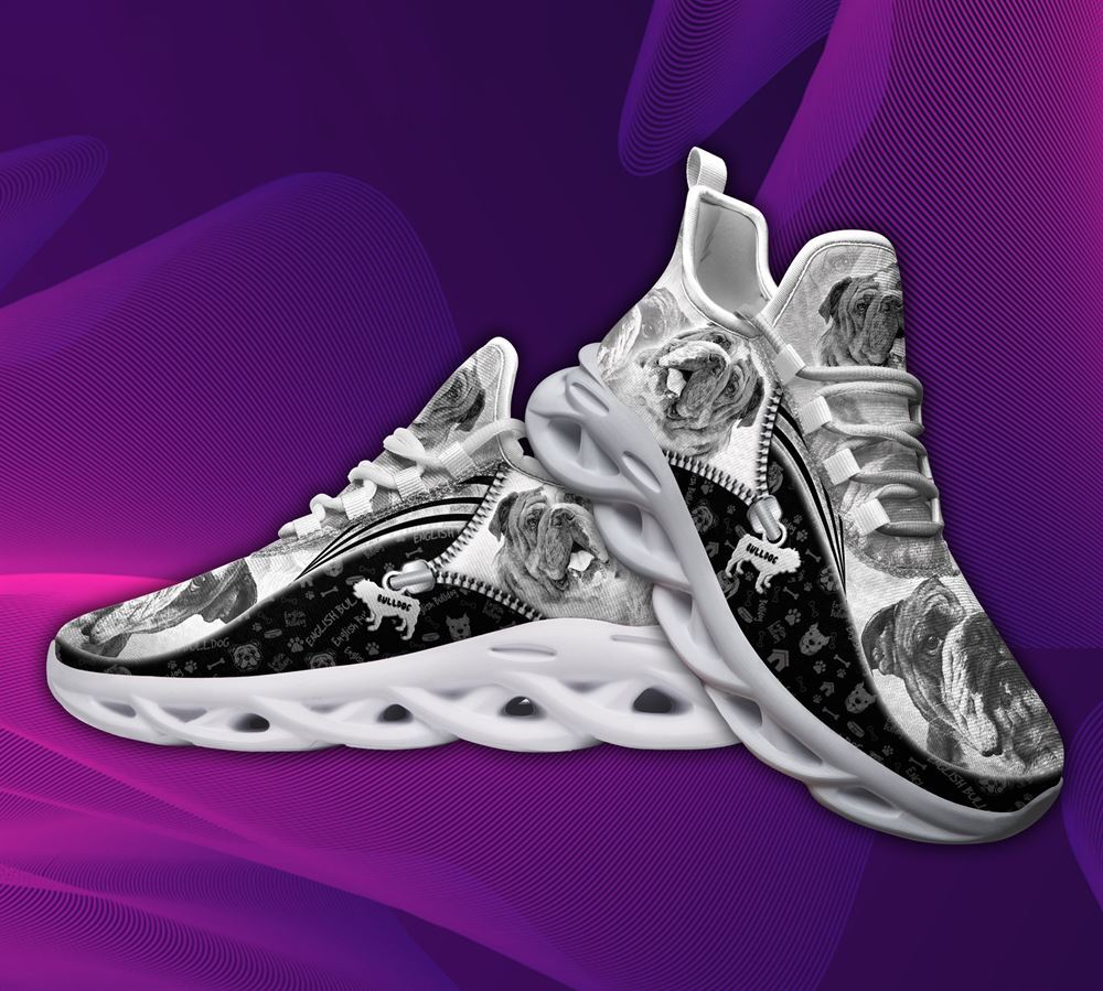 English Bulldog Sketch Max Soul Shoes For Women Men Kid - Gift For Dog lover