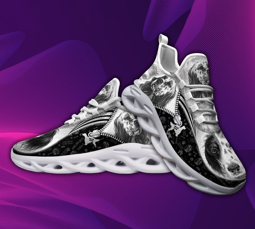 English Setter Sketch Max Soul Shoes For Women Men Kid - Gift For Dog lover
