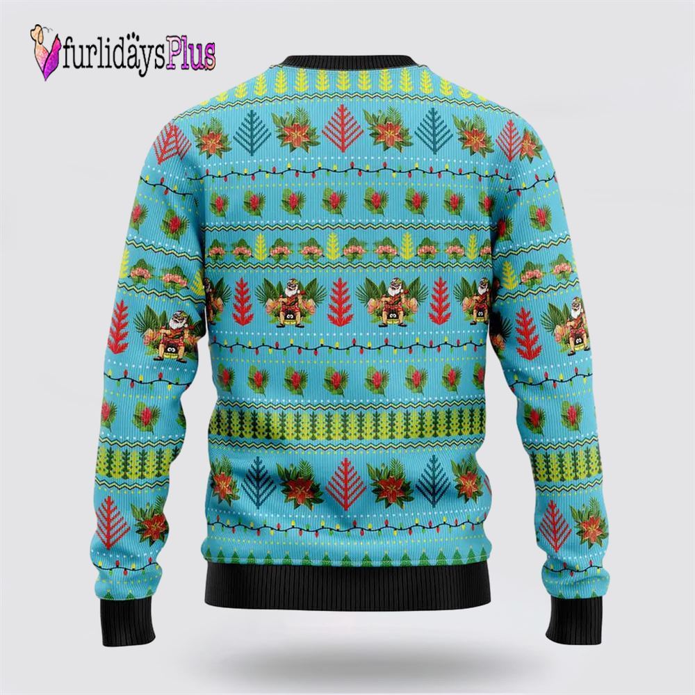 Hawaiian Christmas Santa Claus Ugly Christmas Sweater For Men And Women, Christmas Gift, Christmas Winter Fashion