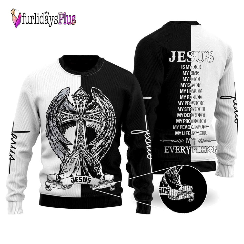 Jesus Easter Ugly Christmas Sweater For Men & Women, Christian Sweater, God Gift, Gift For Christian, Jesus Winter Fashion