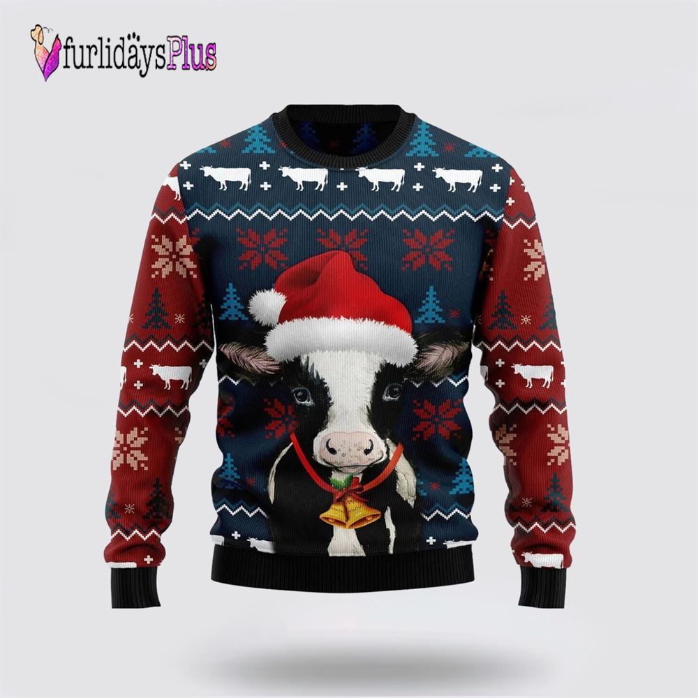 Lovely Cow Ugly Christmas Sweater, Sweater Gifts For Pet Lover