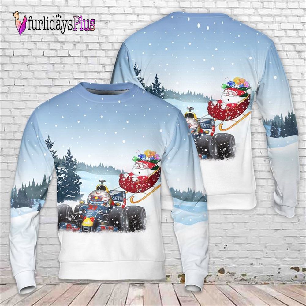 Max Verstappen Santa Formula Motor Racing Ugly Christmas Sweater For Men And Women, Christmas Gift, Christmas Winter Fashion