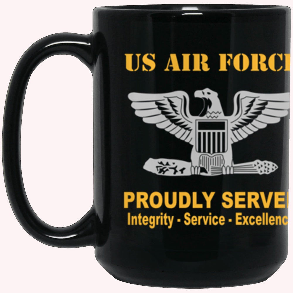 Military Coffee Mugs, US Air Force O-6 Colonel Col O6 Field Officer Ra –  Furlidays Plus