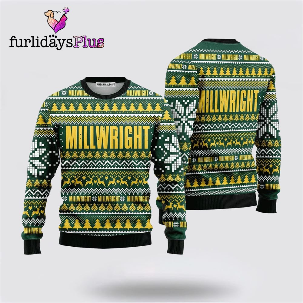 Millwright Happy Christmas Sweater ,Christmas Ugly Sweater For Men, Women