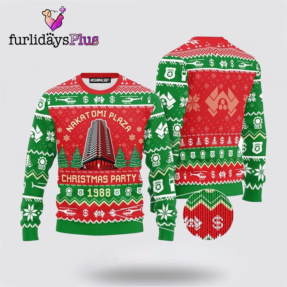 Nakatomi Plaza Party Urly Christmas Sweater ,Christmas Ugly Sweater For Men, Women