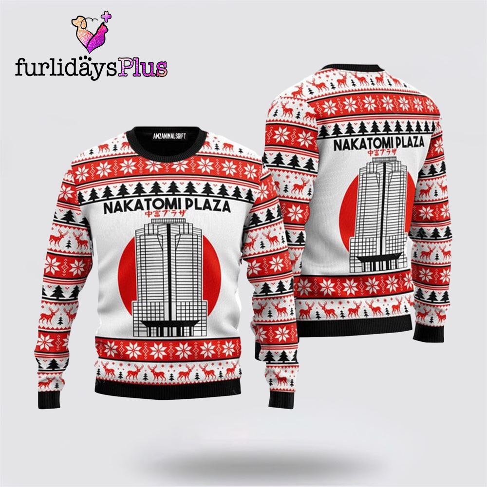 Nakatomi Plaza Urly Christmas Sweater, Christmas Pattern Urly Sweater ,Christmas Ugly Sweater For Men, Women