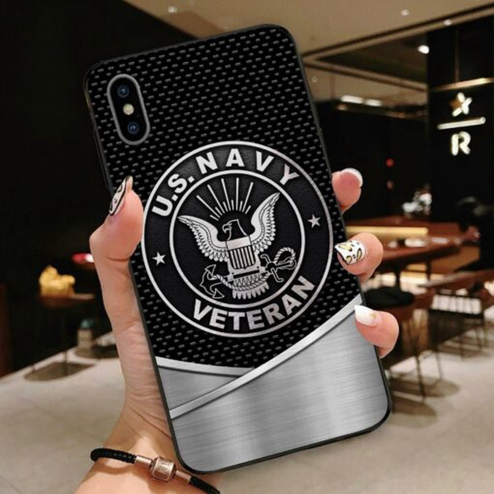 Navy Phone Case, Normal Phone Case All Over Printed United States Navy Veteran, Military Phone Cases