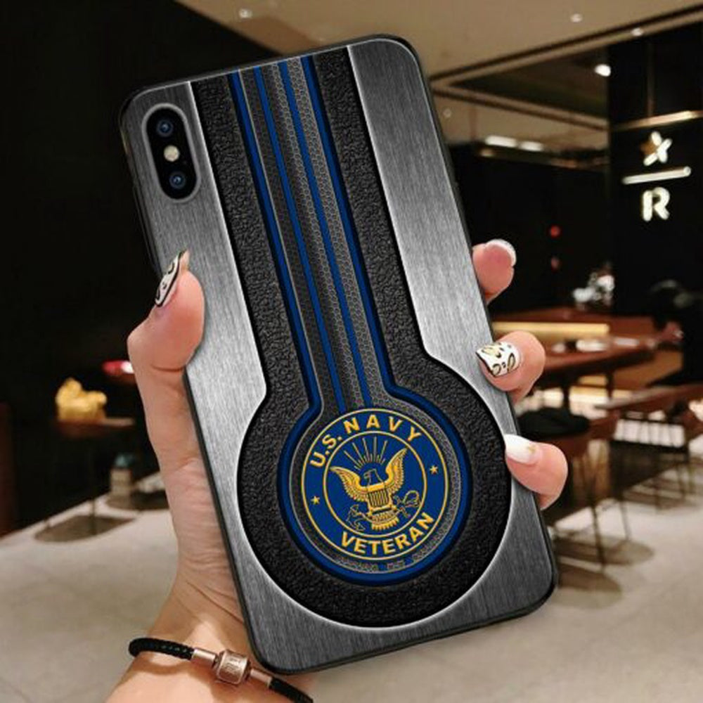 Navy Phone Case, Normal Phone Case For United States Navy Veteran All Over Printed, Military Phone Cases