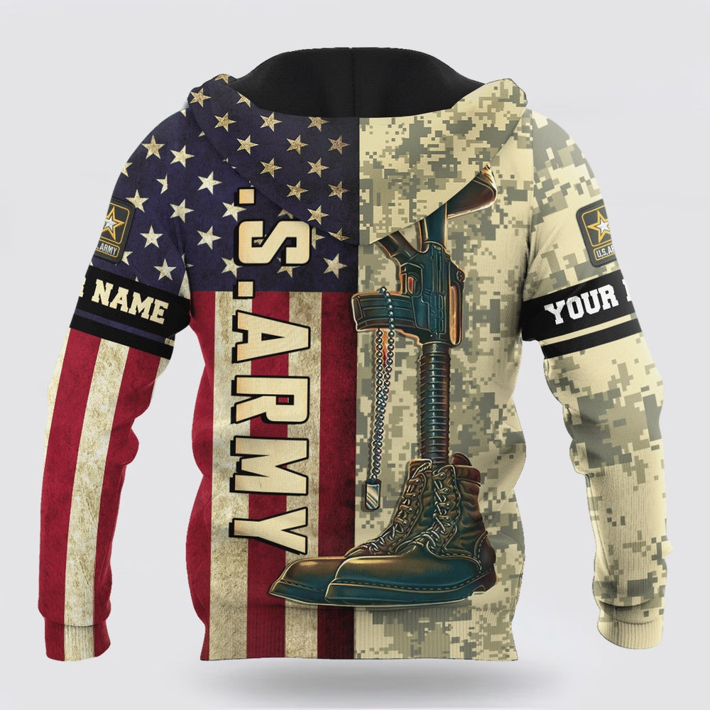 Us Army Hoodie, Personalized US Army 3D Hoodie