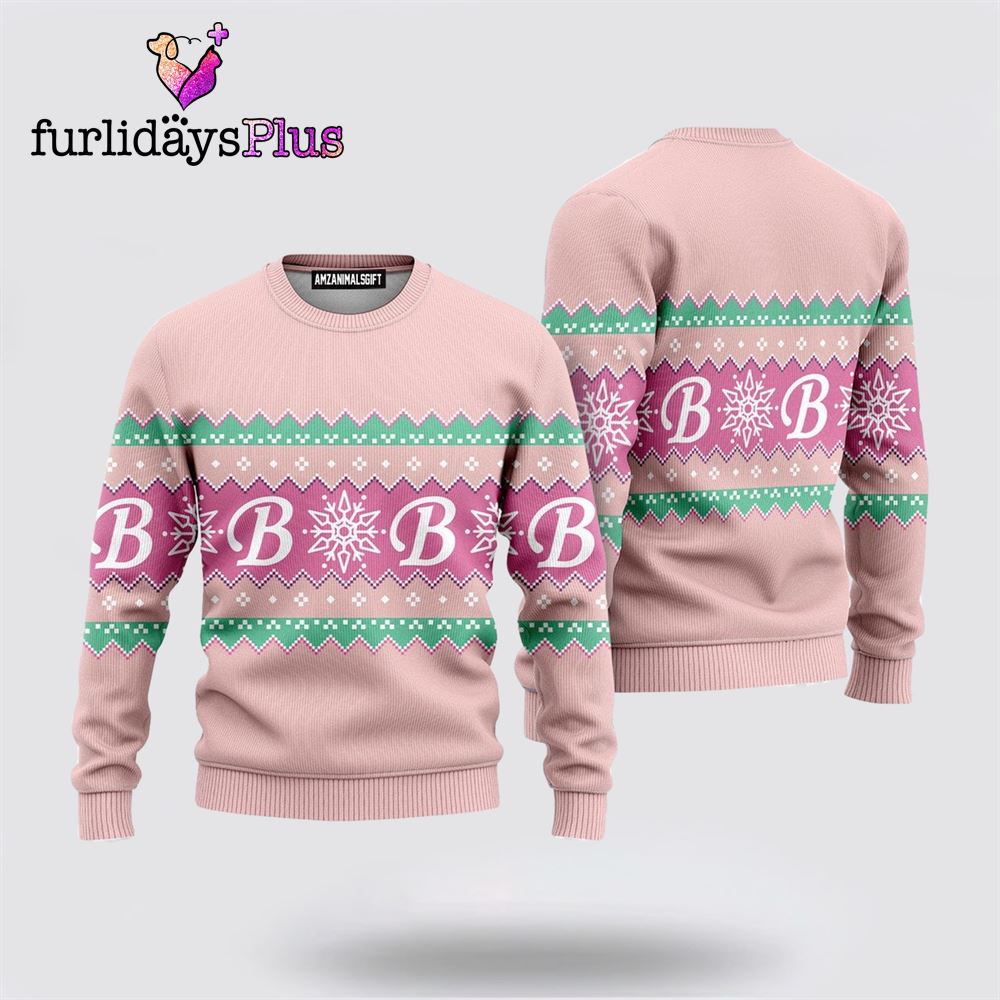 Pink Baby Girl Ugly Christmas Sweater ,Christmas Ugly Sweater For Men, Women