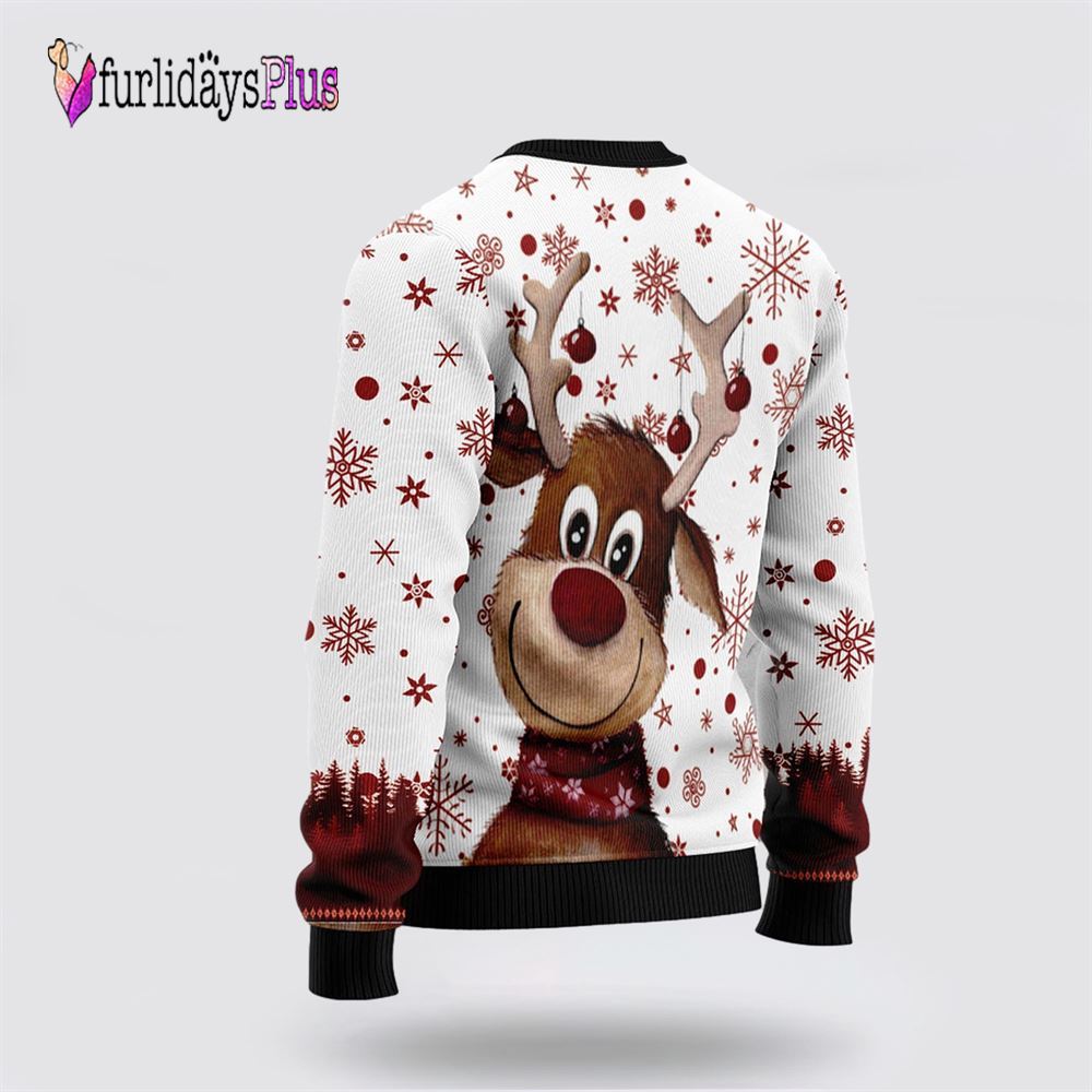 Reindeer Merry & Bright Ugly Christmas Sweater, Sweater Gifts For Pet Lover