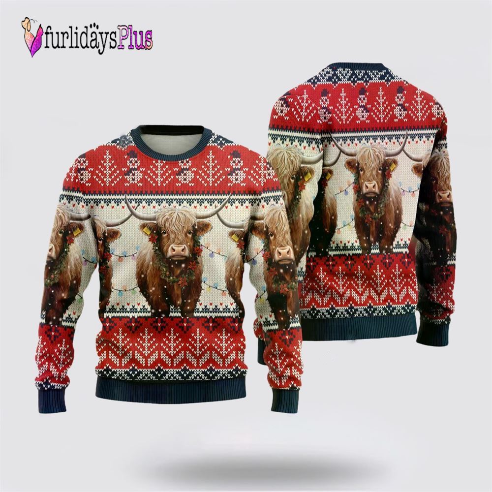 Tx Longhorn Ugly Christmas Sweaters For Men Women, Christmas Gift, Christmas Winter Fashion, Farmers Sweater