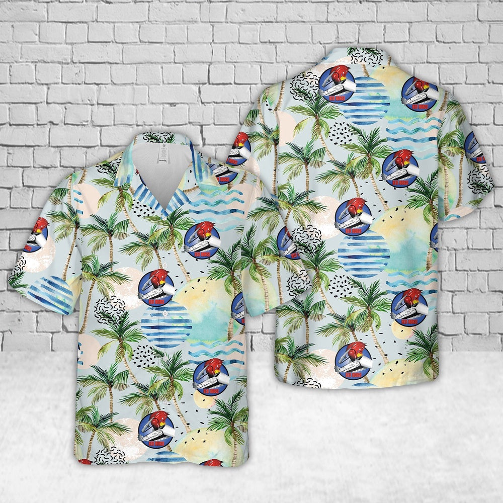 US Air Force Hawaiian Shirt, US Air Force Rapid Engineer Deployable Heavy Operational Repair Squadron Engineer (RED HORSE) Hawaiian Shirt