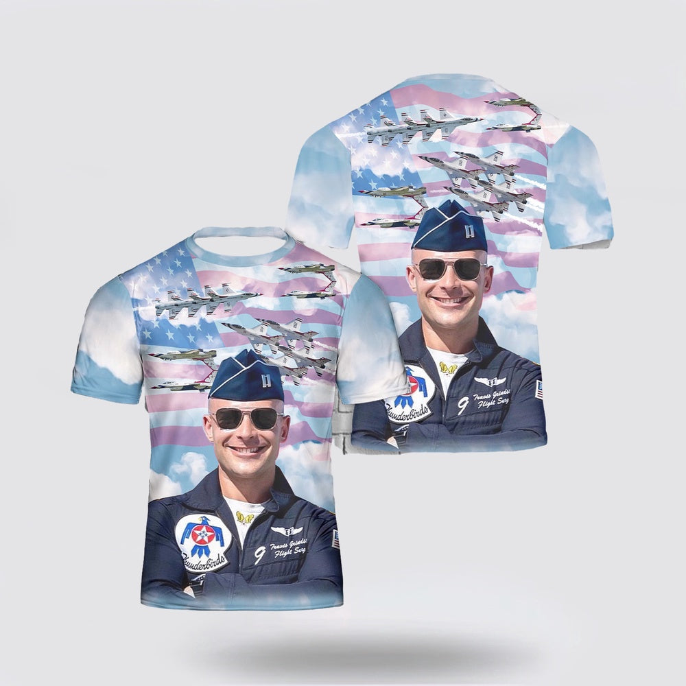 US Air Force T Shirt, US Air Force Thunderbirds Angry 9 All Over Print 3D T Shirt, US Air Force Shirt