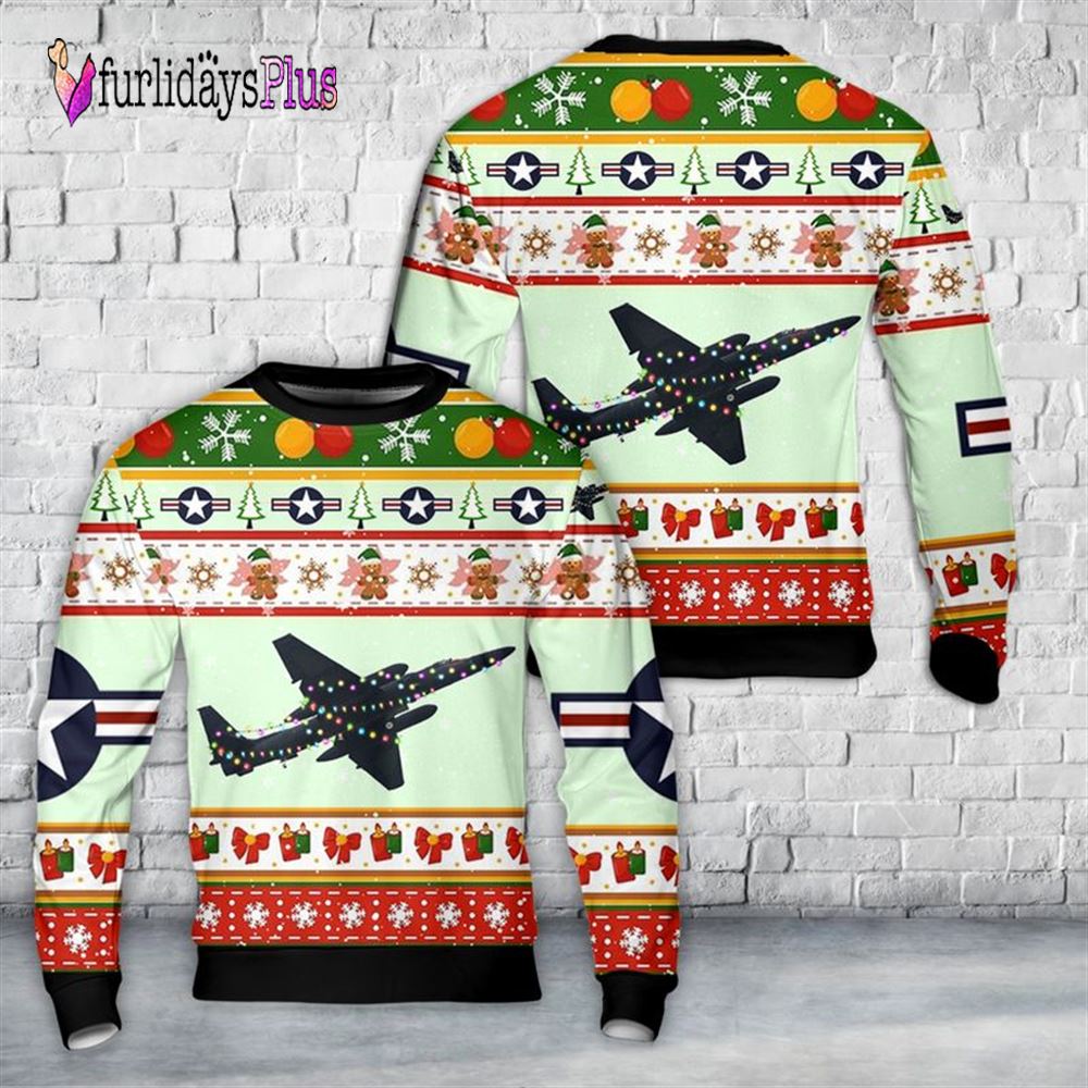 US Air Force U 2 Dragon Lady Christmas AOP Sweater