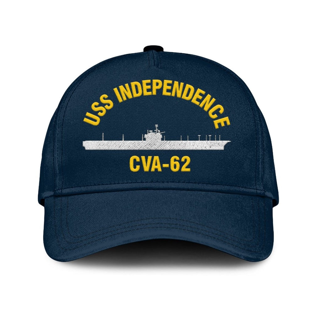 US Navy Ball Caps, Uss Independence Classic Cap, Custom Embroidered Us Navy Ships Classic Baseball Cap, Navy Veteran Ball Caps