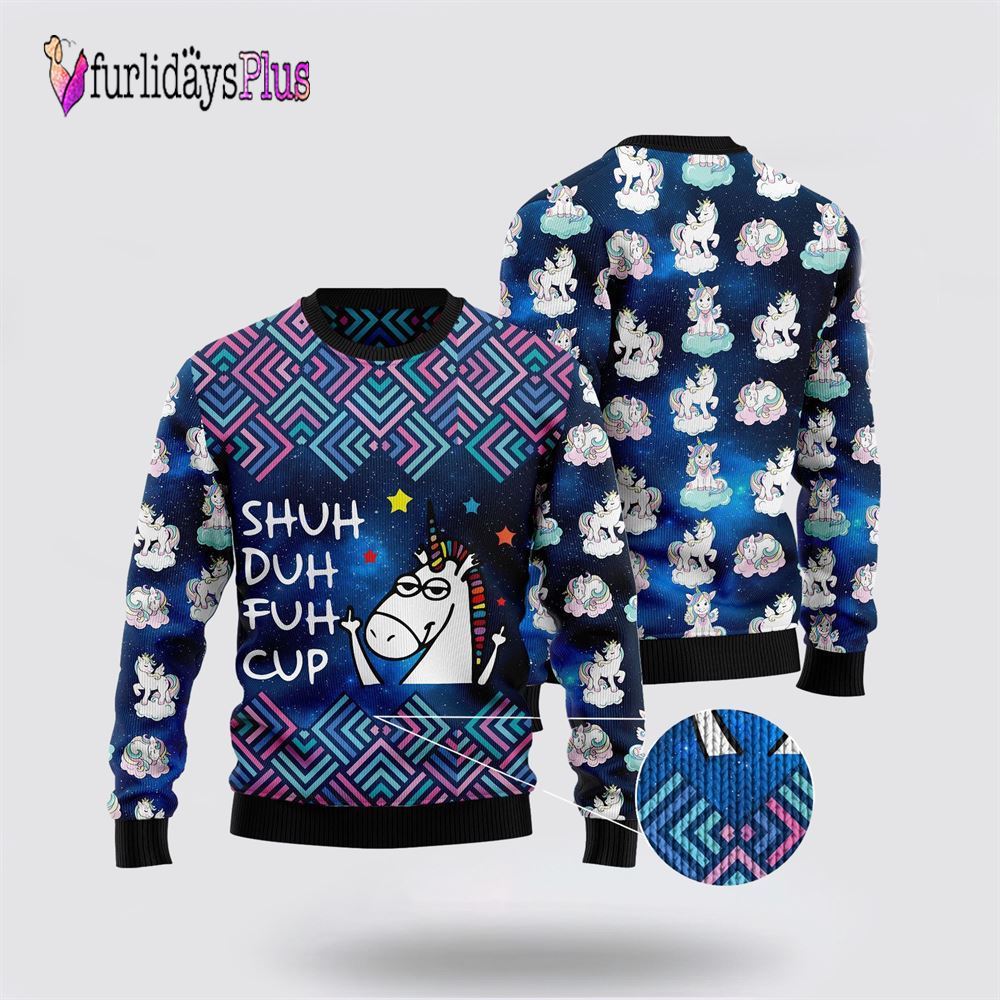 Unicorn Galaxy Cool Ugly Christmas Sweater, Best Gift For Christmas