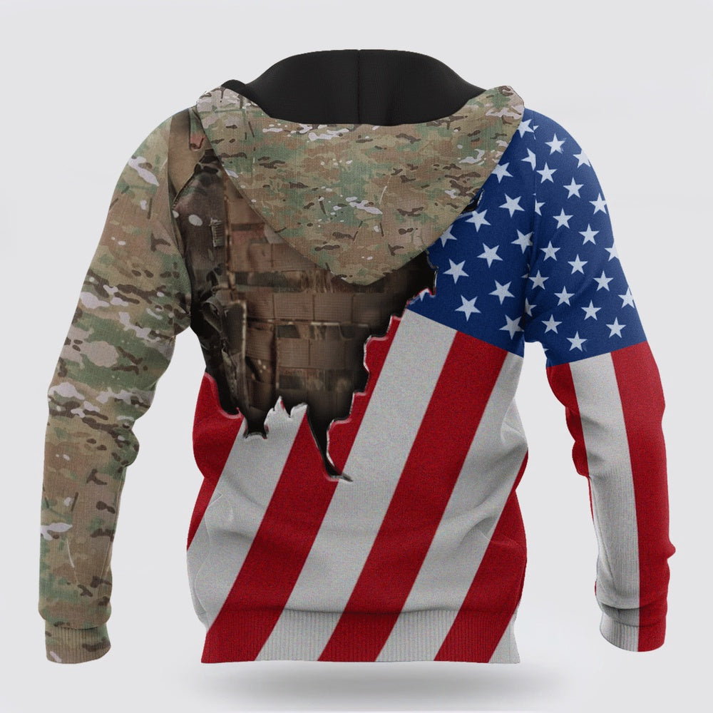 Us Army Hoodie, Us Army Uniform 3D All Over Printed Hoodie Shirt